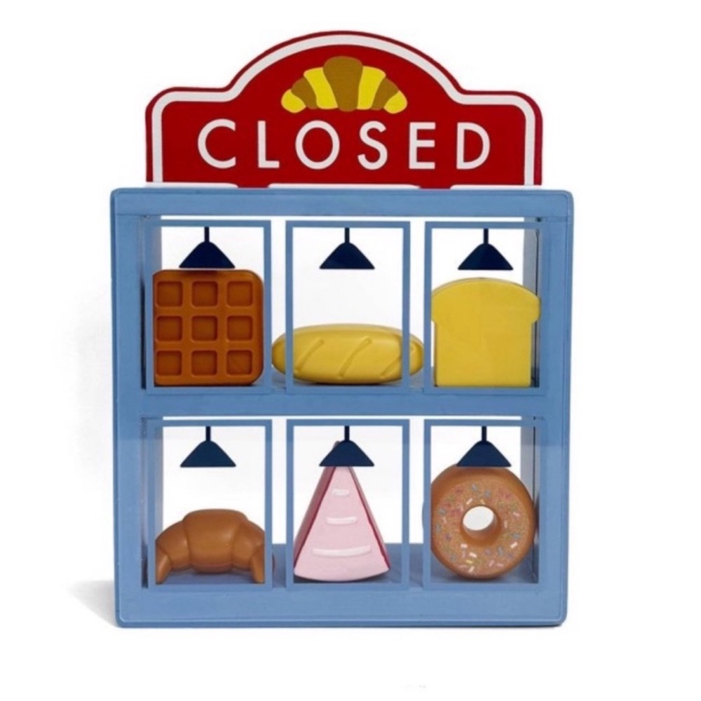 Target Bullseye Playground Bread Shop Bakery Wooden 8 pc Light Up Play Set, New!